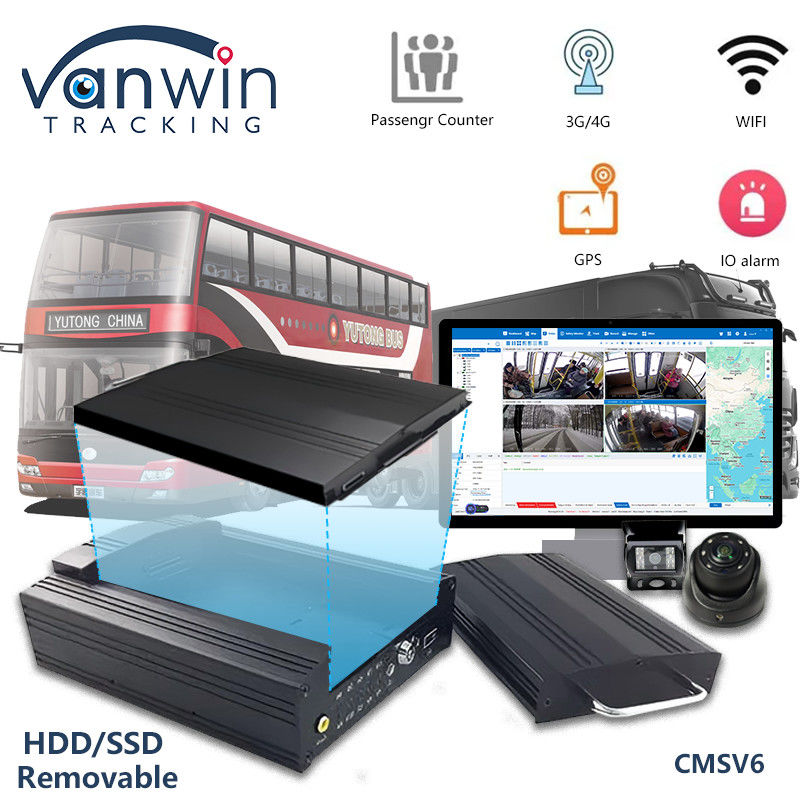 OEM 8CH HD 1080P HDD मोबाइल डीवीआर 4G जीपीएस वाईफ़ाई एमडीवीआर के साथ