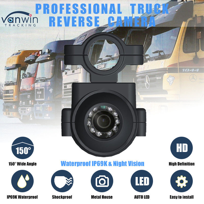 AHD 1080P IP69K साइड व्यू कैमरा के साथ नाइट विजन वाहन सीसीटीवी कैमरा बस ट्रक के लिए