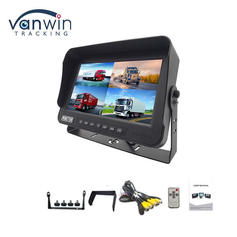 10.1 इंच AHD 1080P MDVR मॉनिटर 4 चैनल पूर्ण HD वाटरप्रूफ स्प्लिट डिस्प्ले मॉनिटर वाहन के लिए